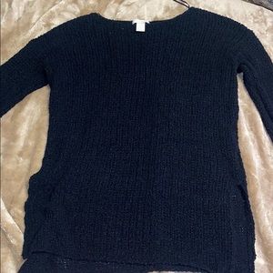 H&M black knit sweater